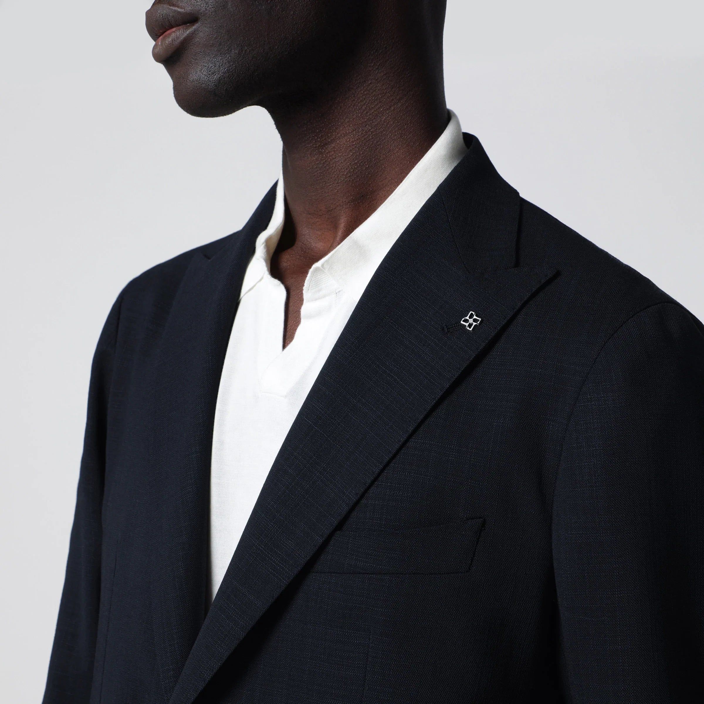 Virgin Wool Navy Blue Jacket for Comfort