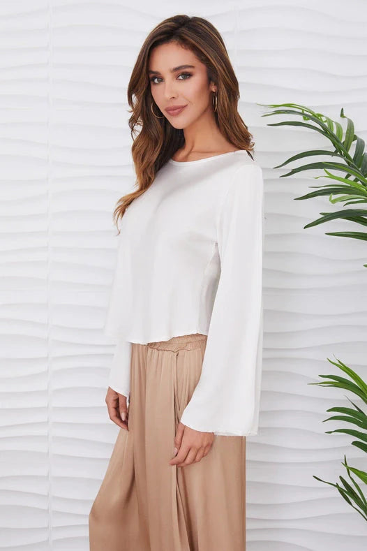 Silky Long Sleeve Top
