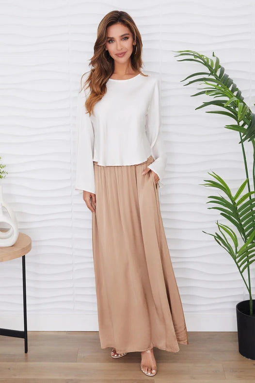 Silky Long Sleeve Top