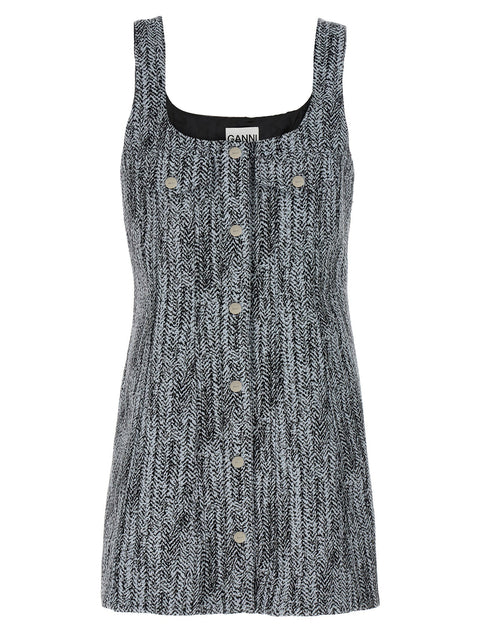 Ganni Tweed Dress