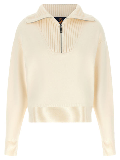 Perfect Moment Ultrafine Merino Wool Half-zip Sweater