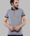 Patterned Grey Men's Polo T-Shirt | Wessi