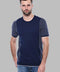 Circle Neck Patterned Navy Knitted T-Shirt - Wessi