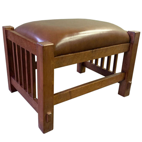 Pre-Order Craftsman / Mission Morris Arm Chair and Ottoman Set - Chestnut