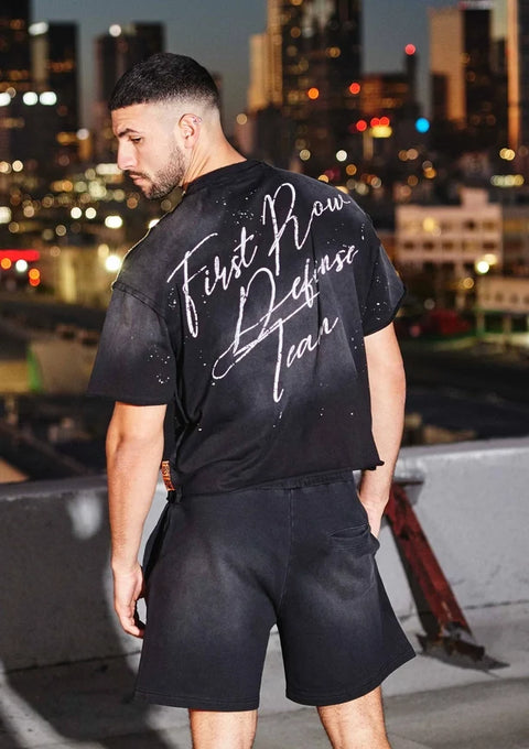 Warning Not So Quiet Howling Wolf Cropped Tee