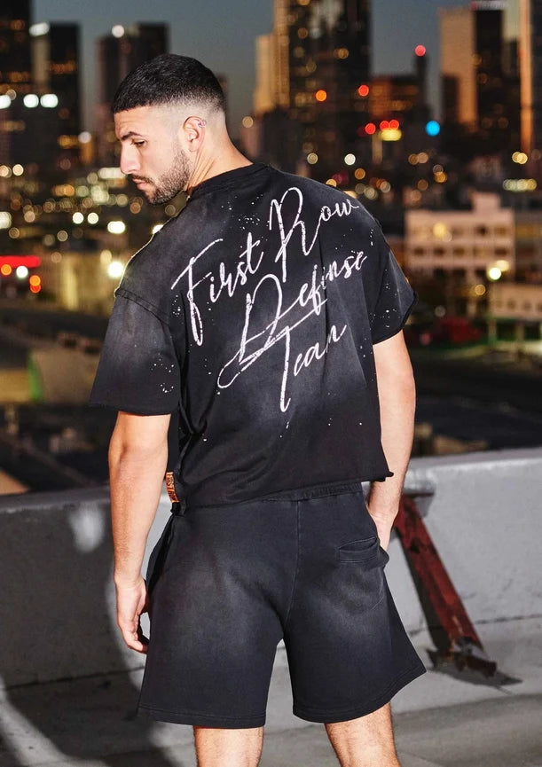 Warning Not So Quiet Howling Wolf Cropped Tee