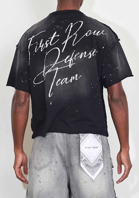 Warning Not So Quiet Howling Wolf Cropped Tee