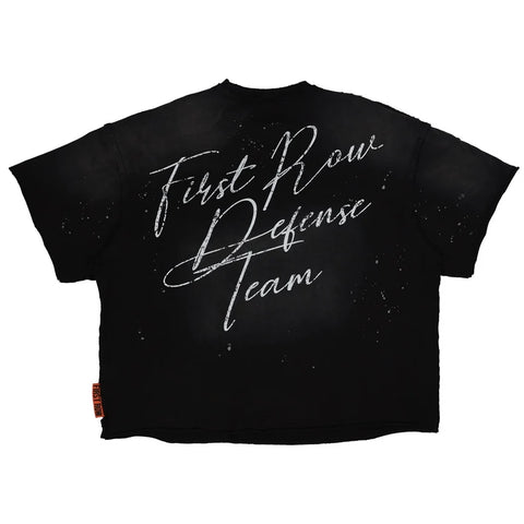 Warning Not So Quiet Howling Wolf Cropped Tee