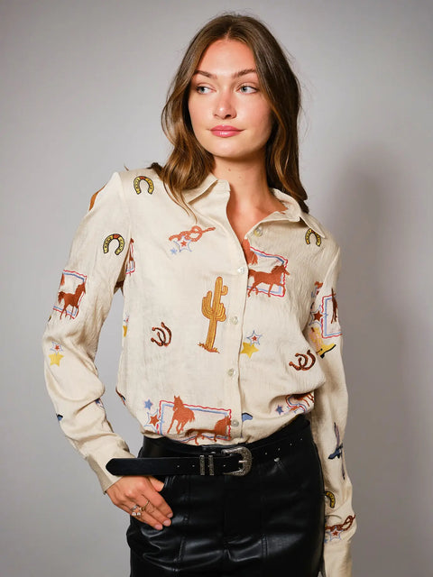 Western Embroidered Shirt