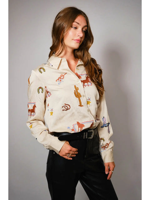 Western Embroidered Shirt