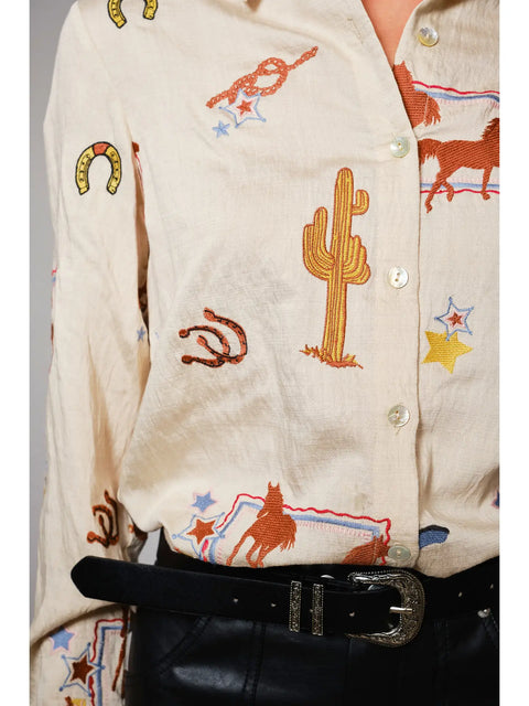 Western Embroidered Shirt