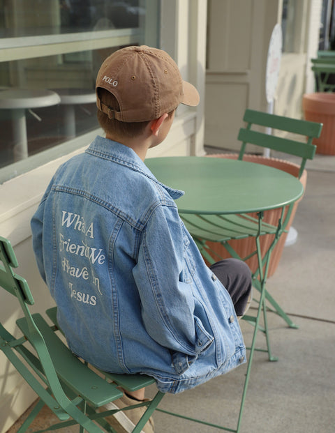 What a Friend in Jesus Kids Denim Jacket