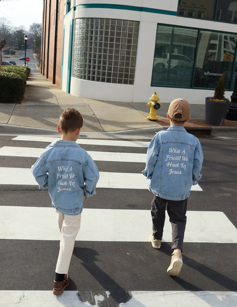 What a Friend in Jesus Kids Denim Jacket