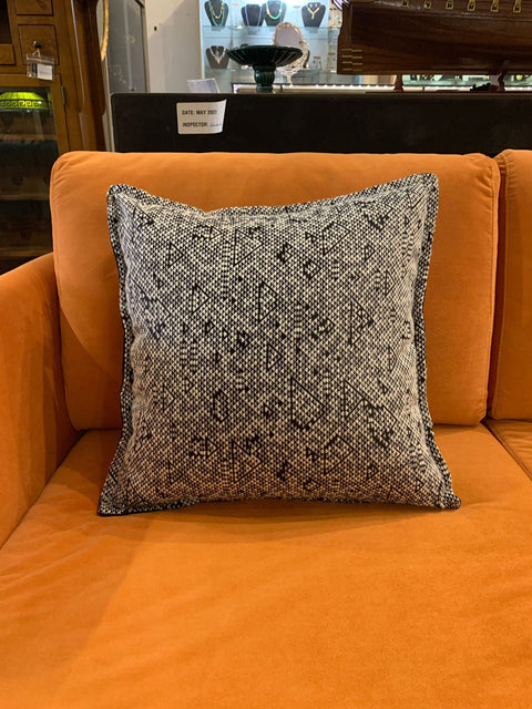 Black & White Geometric Accent Cushion