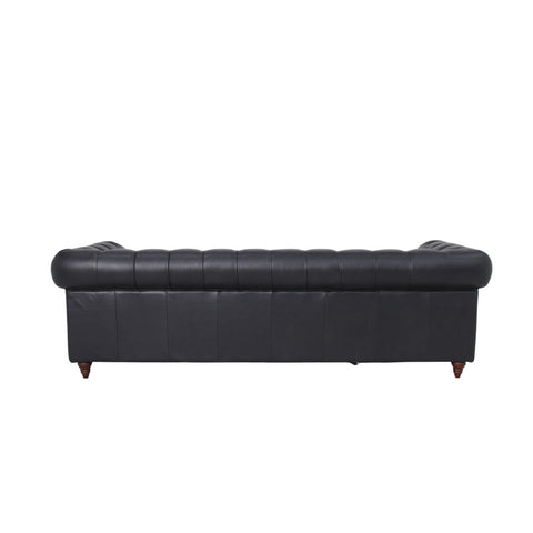 Belgravia Chesterfield Tufted Top Grain Leather Sofa – Classic Elegance Meets Modern Comfort