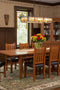 Mission Stow Leaf Table with Solid Oak Slat Back Chairs - Michael's Cherry