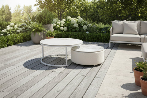 Serence Outdoor Modern Coffee Table Set