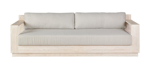 Imperial Grove Outdoor Solid Teak Wood, Natural Look Sofa - 84"
