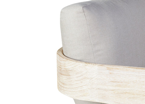 Paradiso Outdoor Solid Teak Wood Natural Look Swivel Chair