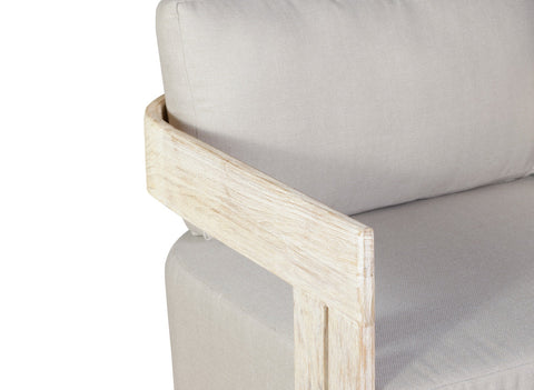 Paradiso Outdoor Solid Teak Wood Natural Look Swivel Chair