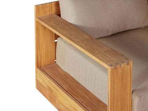 Imperial Grove Outdoor Solid Teak Wood Sofa Set