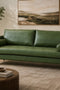Alessandra Modern Contemporary Eco Leather Sofa - Green