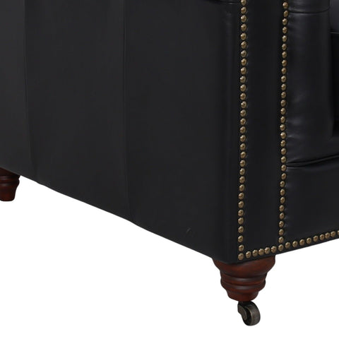 Belgravia Chesterfield Top Grain Tufted Leather Sofa – Classic Elegance in Premium Leather