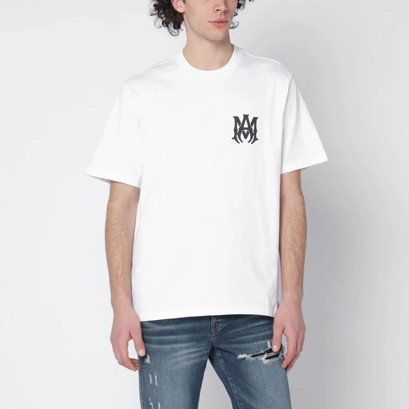 White Cotton Logo T-Shirt for Everyday Comfort