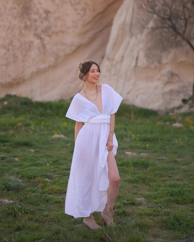 White Multi Style Dress