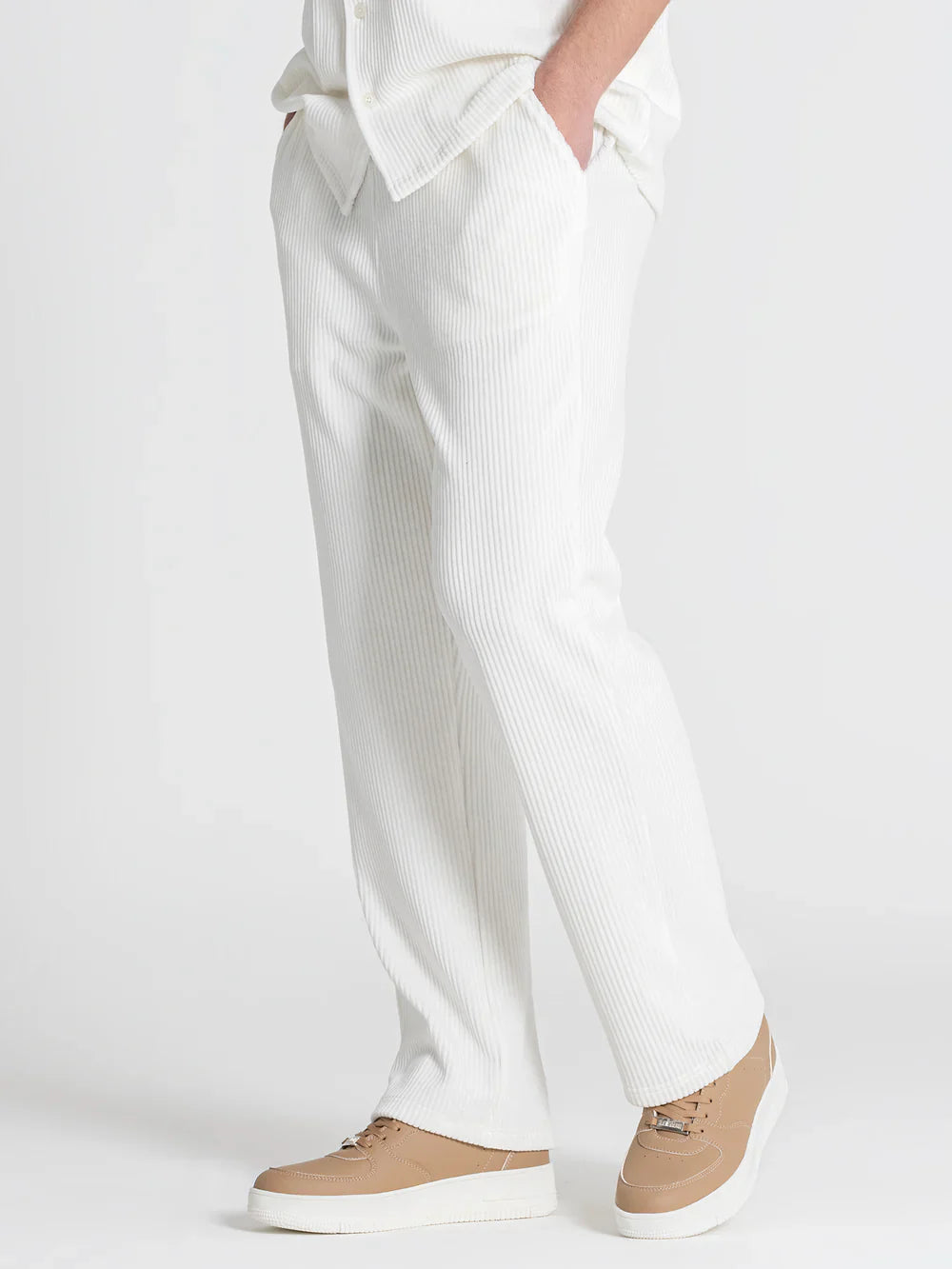White Surface Pants