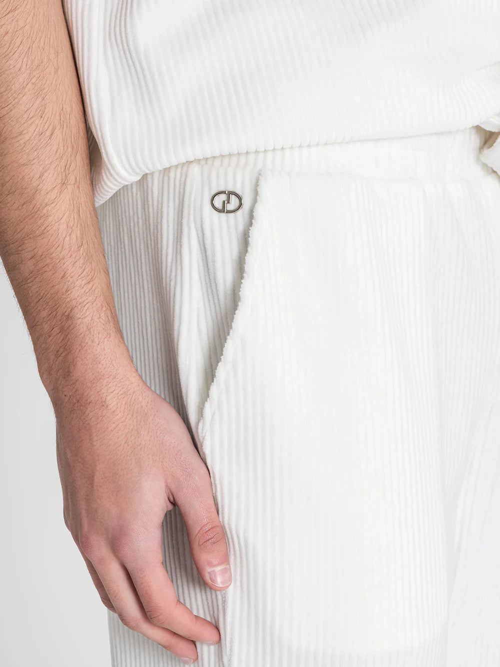 White Surface Pants