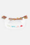 White WWJD Embroidered Bracelet