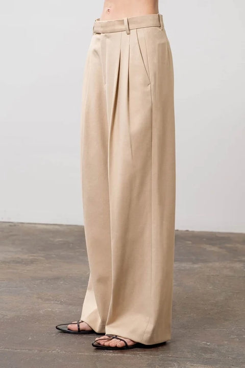 Wide Leg Pleated Dress Pants