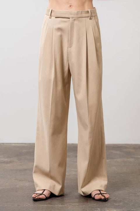 Wide Leg Pleated Dress Pants