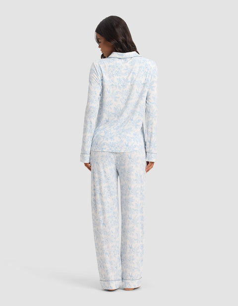 Women's Bamboo Stretch-Knit Long Sleeve Pajama Set (Collective)