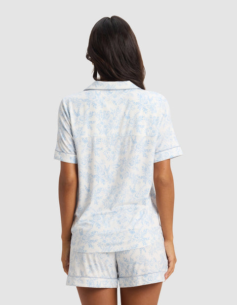 Women's Bamboo Stretch-Knit Short Sleeve Pajama Top (Collective)