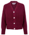 Womens Cotton Oversized V Neck Ribbed Cardigan Rhododendron