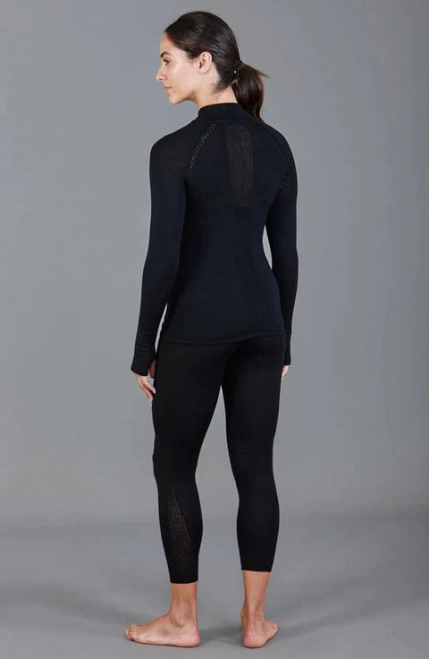 Womens Heavyweight Merino Activewear High Neck Top