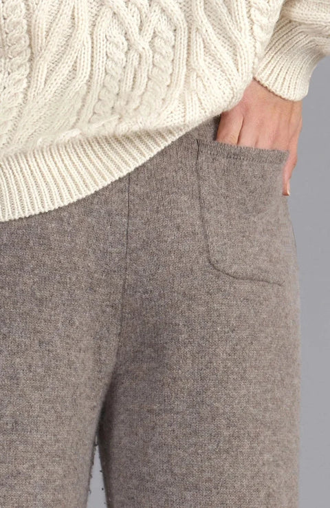 Womens Lambswool Knitted Trousers Vole