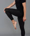 Womens Midweight Merino Activewear Thermal Leggings  Black