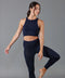 Womens Midweight Merino Activewear Thermal Leggings Navy Blazer