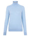 Womens Ultra-Fine Cotton Roll Neck Long Sleeve Jumper Navy
