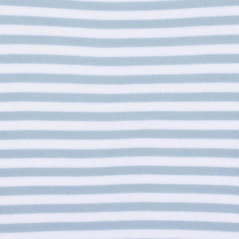 Womens Ultra Fine Cotton Round Neck Breton Stripe Jumper
