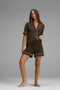 Women's Bamboo Rib-Knit Classic Short Sleeve Pajama Set