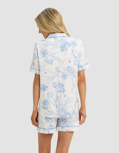Women's Bamboo Stretch-Knit Short Sleeve Pajama Top (Collective)