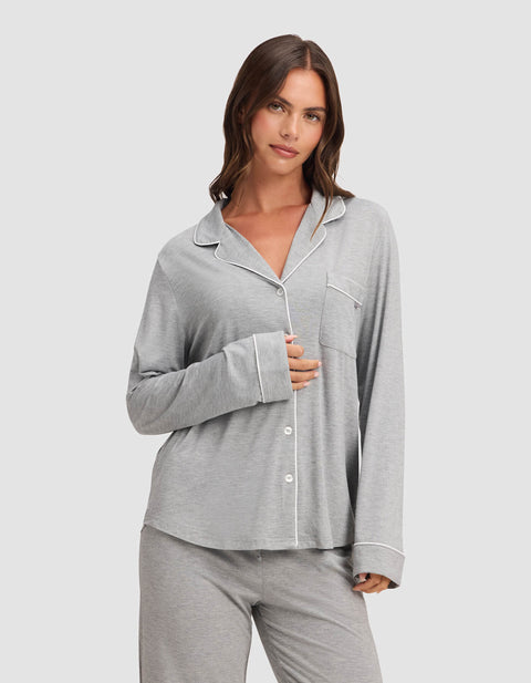 Women's Bamboo Stretch-Knit Long Sleeve Pajama Set (Collective)