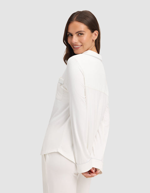 Women's Bamboo Stretch-Knit Long Sleeve Pajama Set - Tall