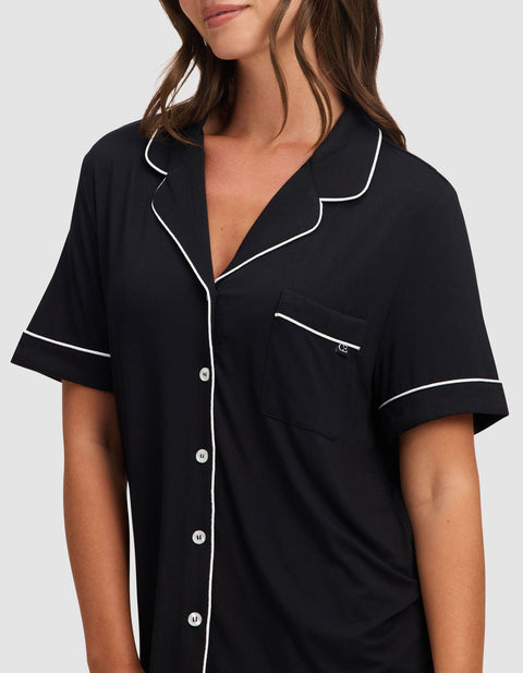 Women's Bamboo Stretch-Knit Short Sleeve Pajama Set (Collective)