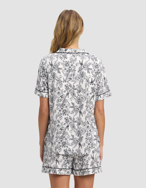 Women's Bamboo Stretch-Knit Short Sleeve Pajama Top (Collective)