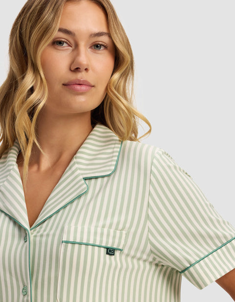 Women's Bamboo Stretch-Knit Short Sleeve Pajama Top (Collective)